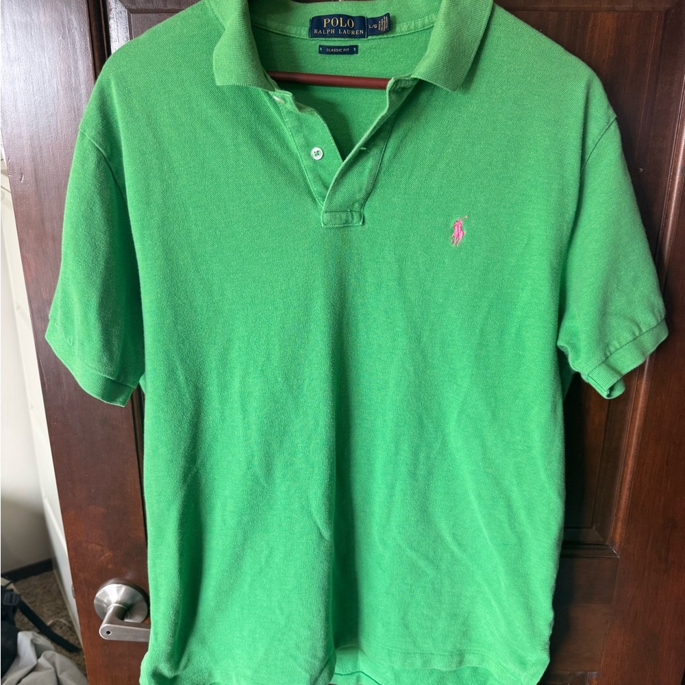 SOLD Polo by Ralph Lauren Men's Vibrant Green Polo Shirt